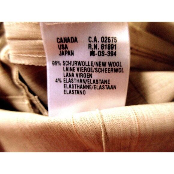 Escada Neutral Plaid Wool Stretch Dress Pants Drawstring Waist Trousers 44 NEW - Picture 9 of 12